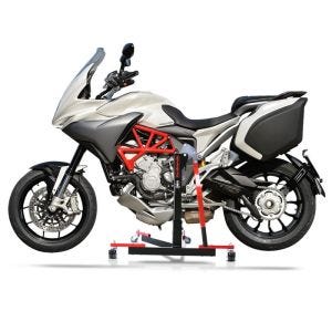 Chariot de Déplacement compatible avec MV Agusta Turismo Veloce 14-25 rouge - Idéal pour Garage, 300 kg