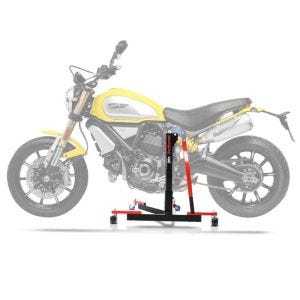 Lève moto centrale compatible avec Ducati Scrambler 1100 / Special / Sport 18-25 rouge ConStands Power-Evo