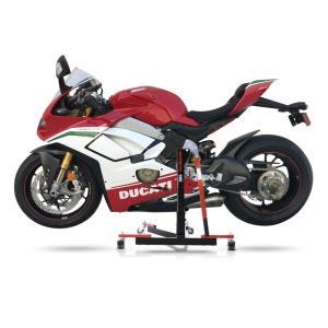 Chariot de Déplacement compatible avec Ducati Panigale V4 Speciale 19-21 rouge - Idéal pour Garage, 300 kg