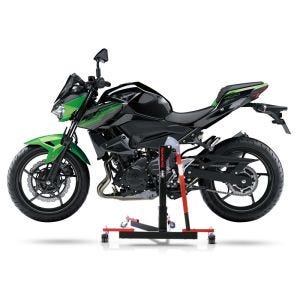 Chariot de Déplacement compatible avec Kawasaki Z400 19-20 rouge - Idéal pour Garage, 300 kg