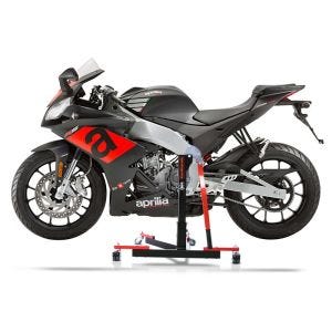 Chariot de Déplacement compatible avec Aprilia RS4 125 / RS 125 11-25 rouge - Idéal pour Garage, 300 kg