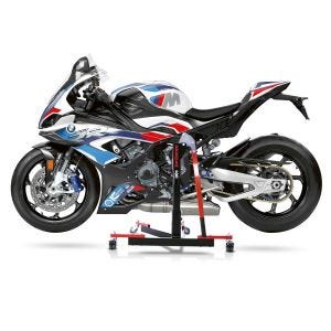 Chariot de Déplacement compatible avec BMW M 1000 RR 21-24 rouge - Idéal pour Garage, 300 kg