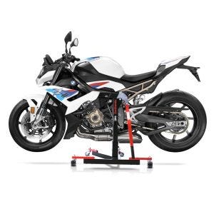 Chariot de Déplacement compatible avec BMW S 1000 R 21-25 rouge - Idéal pour Garage, 300 kg