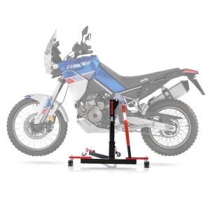 Lève moto centrale compatible avec Aprilia Tuareg 660 22-25 rouge ConStands Power-Evo