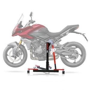Lève moto centrale compatible avec Triumph Tiger Sport 660 22-25 rouge ConStands Power-Evo