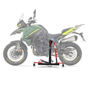Lève moto centrale compatible avec Benelli TRK 702 23-25 rouge ConStands Power-Evo