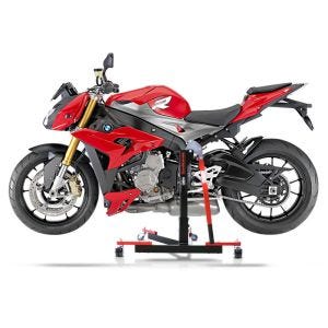 Chariot de Déplacement compatible avec BMW S 1000 R 17-20 rouge - Idéal pour Garage, 300 kg