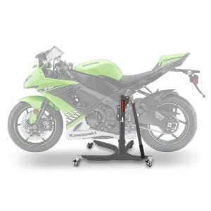 Lève moto centrale compatible avec Kawasaki ZX-10R 08-10 gris ConStands Power-Classic