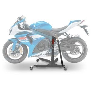 Lève moto centrale compatible avec Suzuki GSX-R 1000 09-16 gris ConStands Power-Classic