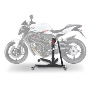 Lève moto centrale compatible avec MV Agusta Brutale 910 R / S 05-07 gris ConStands Power-Classic