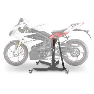 Lève moto centrale compatible avec Triumph Daytona 675 / R 06-16 gris ConStands Power-Classic