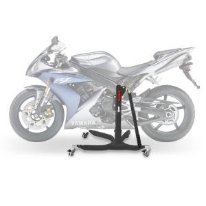 Lève moto centrale compatible avec Yamaha YZF-R1 04-06 gris ConStands Power-Classic