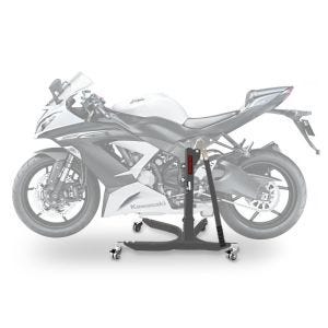 Lève moto centrale compatible avec Kawasaki ZX-6R 636 13-16 gris ConStands Power-Classic