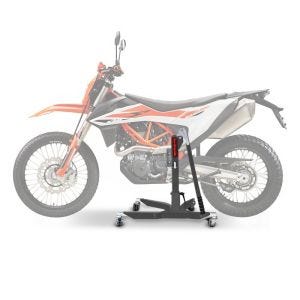Lève moto centrale compatible avec KTM 690 Enduro / R 19-24 Gris ConStands Power-Classic