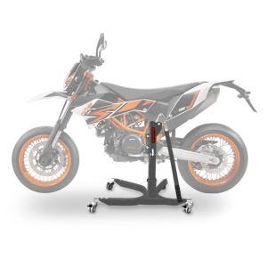 Lève moto centrale compatible avec KTM 690 SMC / R 08-16 gris ConStands Power-Classic