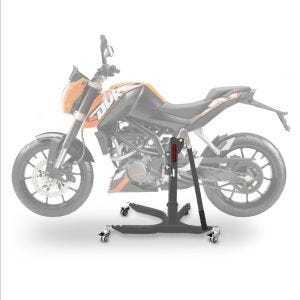Lève moto centrale compatible avec KTM 125 Duke 11-16 gris ConStands Power-Classic