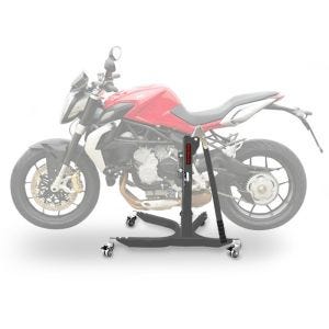 Lève moto centrale compatible avec MV Agusta Brutale 800/ RR / SCS / Rosso 13-25 gris ConStands Power-Classic