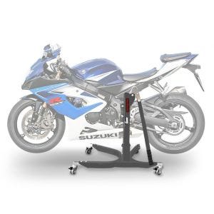 Lève moto centrale compatible avec Suzuki GSX-R 1000 05-08 gris ConStands Power-Classic