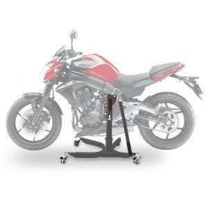 Lève moto centrale compatible avec Kawasaki ER-6n 12-16 gris ConStands Power-Classic