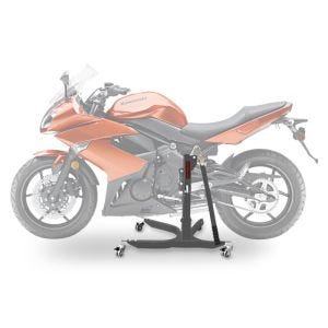 Lève moto centrale compatible avec Kawasaki ER-6f 06-11 gris ConStands Power-Classic