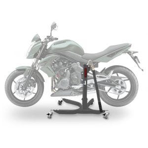 Lève moto centrale compatible avec Kawasaki ER-6n 06-11 gris ConStands Power-Classic