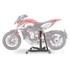 Lève moto centrale compatible avec MV Agusta Rivale 13-18 gris ConStands Power-Classic