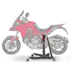 Lève moto centrale compatible avec Ducati Multistrada 1200 15-17 gris ConStands Power-Classic