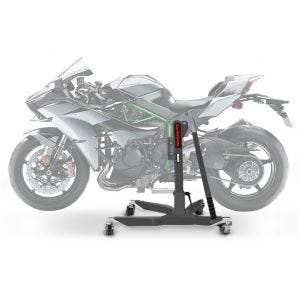 Lève moto centrale compatible avec Kawasaki Ninja H2 / Carbon / H2R 15-20 gris ConStands Power-Classic