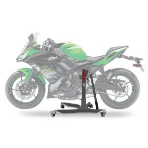 Lève moto centrale compatible avec Kawasaki Ninja 650 17-24 gris ConStands Power-Classic