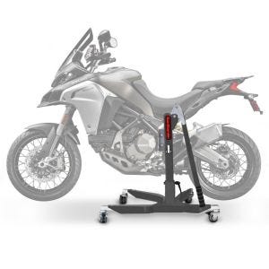 Lève moto centrale compatible avec Ducati Multistrada 1200 Enduro 16-18 gris ConStands Power-Classic
