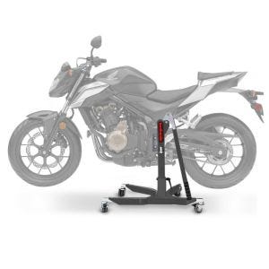Lève moto centrale compatible avec Honda CB 500 F 16-18 gris ConStands Power-Classic
