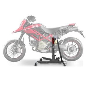 Lève moto centrale compatible avec Ducati Hypermotard 796 / 1100 / Evo 07-12 gris ConStands Power-Classic