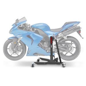 Lève moto centrale compatible avec Kawasaki ZX-10R 06-07 gris ConStands Power-Classic