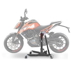 Lève moto centrale compatible avec KTM 125 / 390 Duke 17-24 gris ConStands Power-Classic