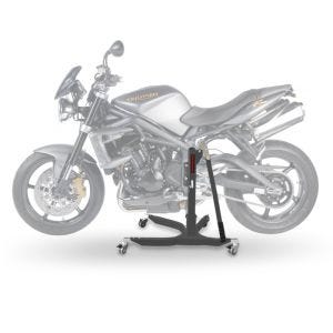 Lève moto centrale compatible avec Triumph Street Triple Rx 15-16 gris ConStands Power-Classic