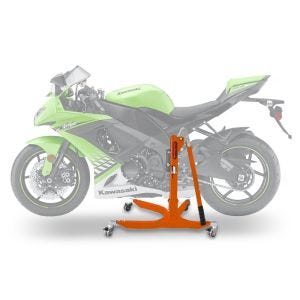 Lève moto centrale compatible avec Kawasaki ZX-10R 08-10 orange ConStands Power-Classic