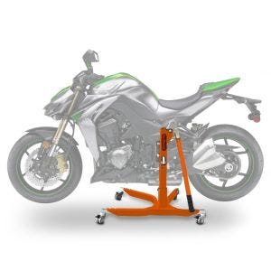 Lève moto centrale compatible avec Kawasaki Z 1000 14-20 orange ConStands Power-Classic