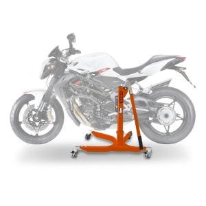 Lève moto centrale compatible avec MV Agusta Brutale 910 R / S 05-07 orange ConStands Power-Classic