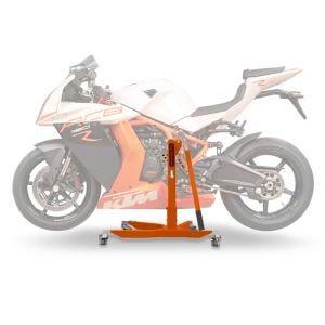 Lève moto centrale compatible avec KTM 1190 RC8 / R 08-15 orange ConStands Power-Classic