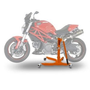 Lève moto centrale compatible avec Ducati Monster 696 08-14 orange ConStands Power-Classic