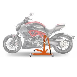 Lève moto centrale compatible avec Ducati Diavel 11-18 orange ConStands Power-Classic