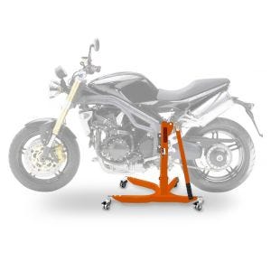Lève moto centrale compatible avec Triumph Speed Triple 05-10 orange ConStands Power-Classic