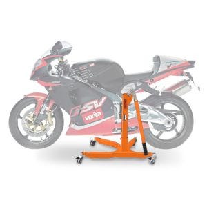 Lève moto centrale compatible avec Aprilia RSV Mille 98-03 orange ConStands Power-Classic