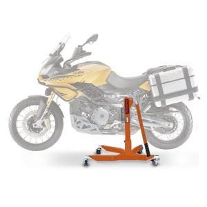 Lève moto centrale compatible avec Aprilia Caponord 1200 Rally 15-16 orange ConStands Power-Classic