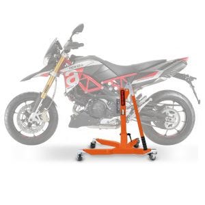 Lève moto centrale compatible avec Aprilia Dorsoduro 900 17-20 orange ConStands Power-Classic