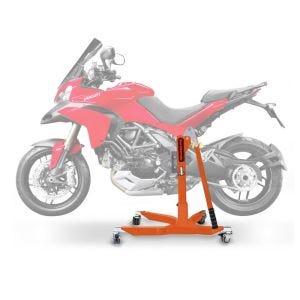 Lève moto centrale compatible avec Ducati Multistrada 1200 10-14 orange ConStands Power-Classic