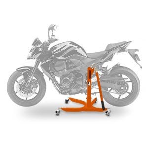 Lève moto centrale compatible avec Kawasaki Z 750 / R 07-12 orange ConStands Power-Classic