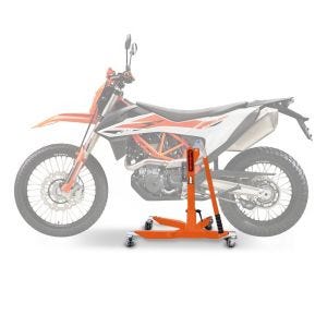 Lève moto centrale compatible avec KTM 690 Enduro / R 19-24 Orange ConStands Power-Classic