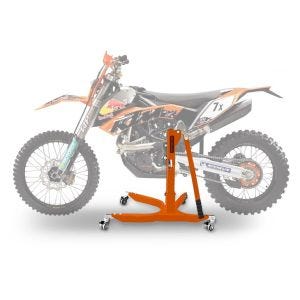 Lève moto centrale compatible avec KTM 690 Enduro / R 08-16 orange ConStands Power-Classic