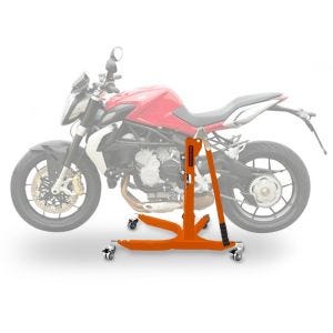 Lève moto centrale compatible avec MV Agusta Brutale 800 RR 15-25 orange ConStands Power-Classic